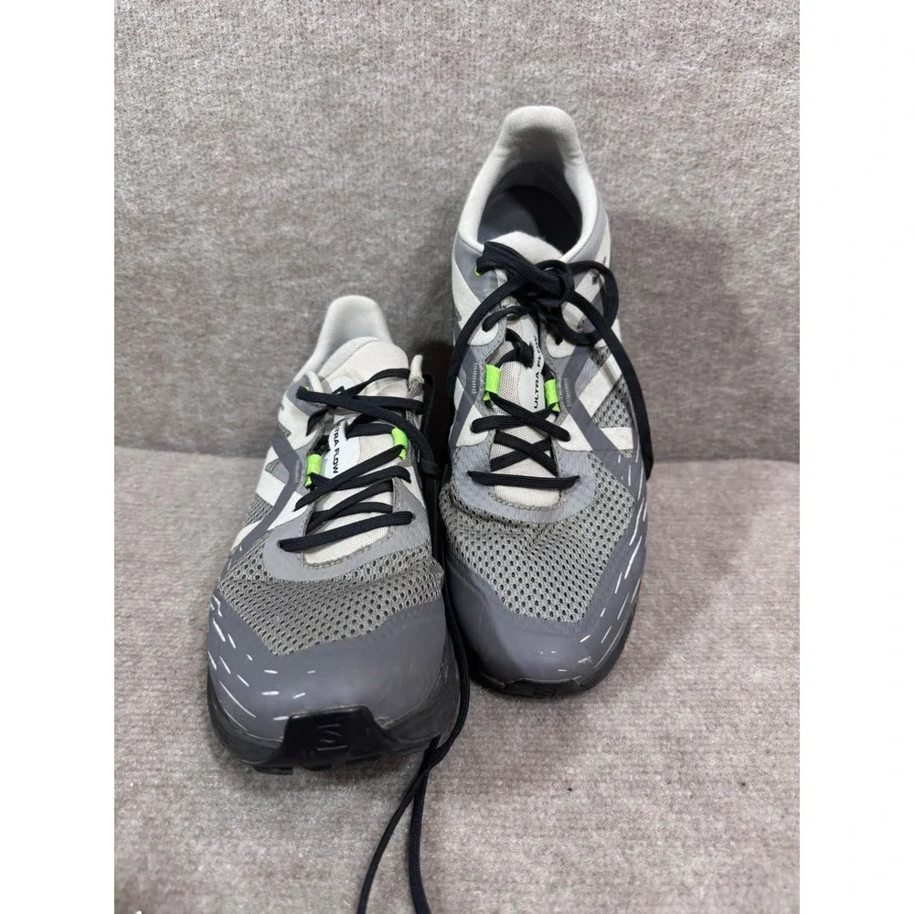 Salomon Ultra Flow Gore-Tex Running Shoes Mens 11.5 Grey White Trail Gorpcore
